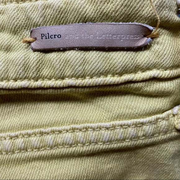 Anthropologie Pilcro and the Letterpress chartreuse skinny jeans - Picture 7 of 9